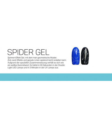 SPIDER GEL PASTEL FLUO - BLUE  - 5ML
