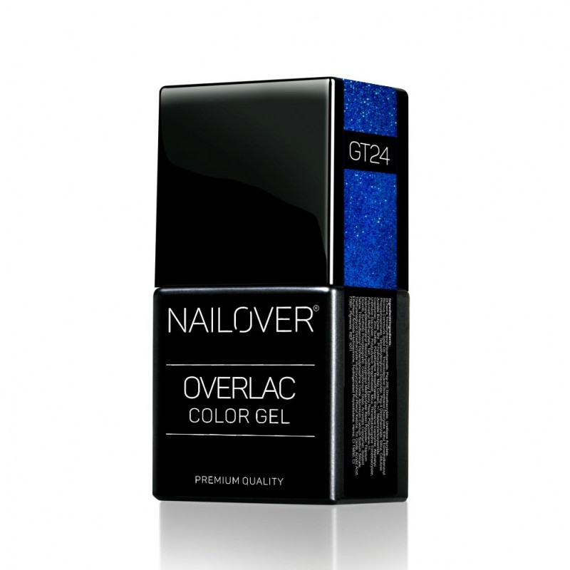 OVERLAC gel soak off - GT24  - Glitter Lovers - 8 ml