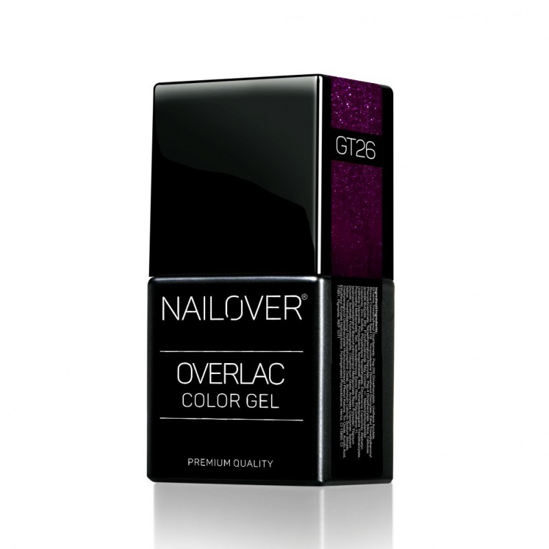 OVERLAC gel soak off - GT26 - Glitter Lovers - 8 ml