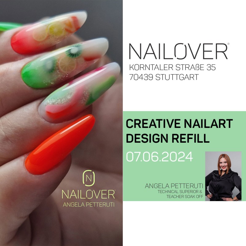 07.06.2024 Creative Nailart Design Refill mit Angela Petteruti Stuttgart